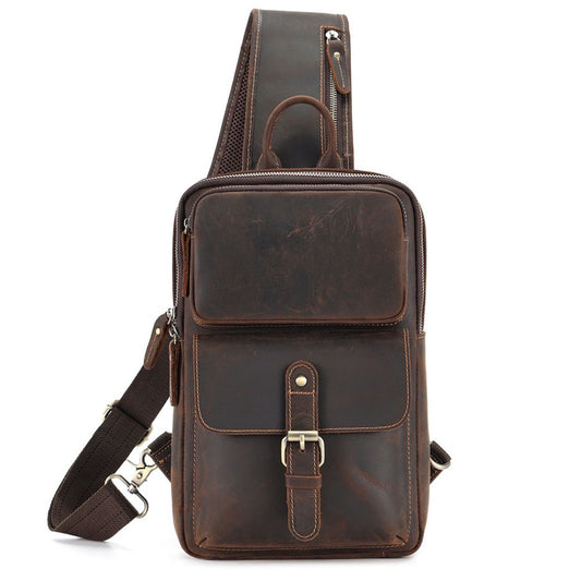 Leather Crossbody Bag for Travel