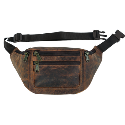 handmade leather fanny pack