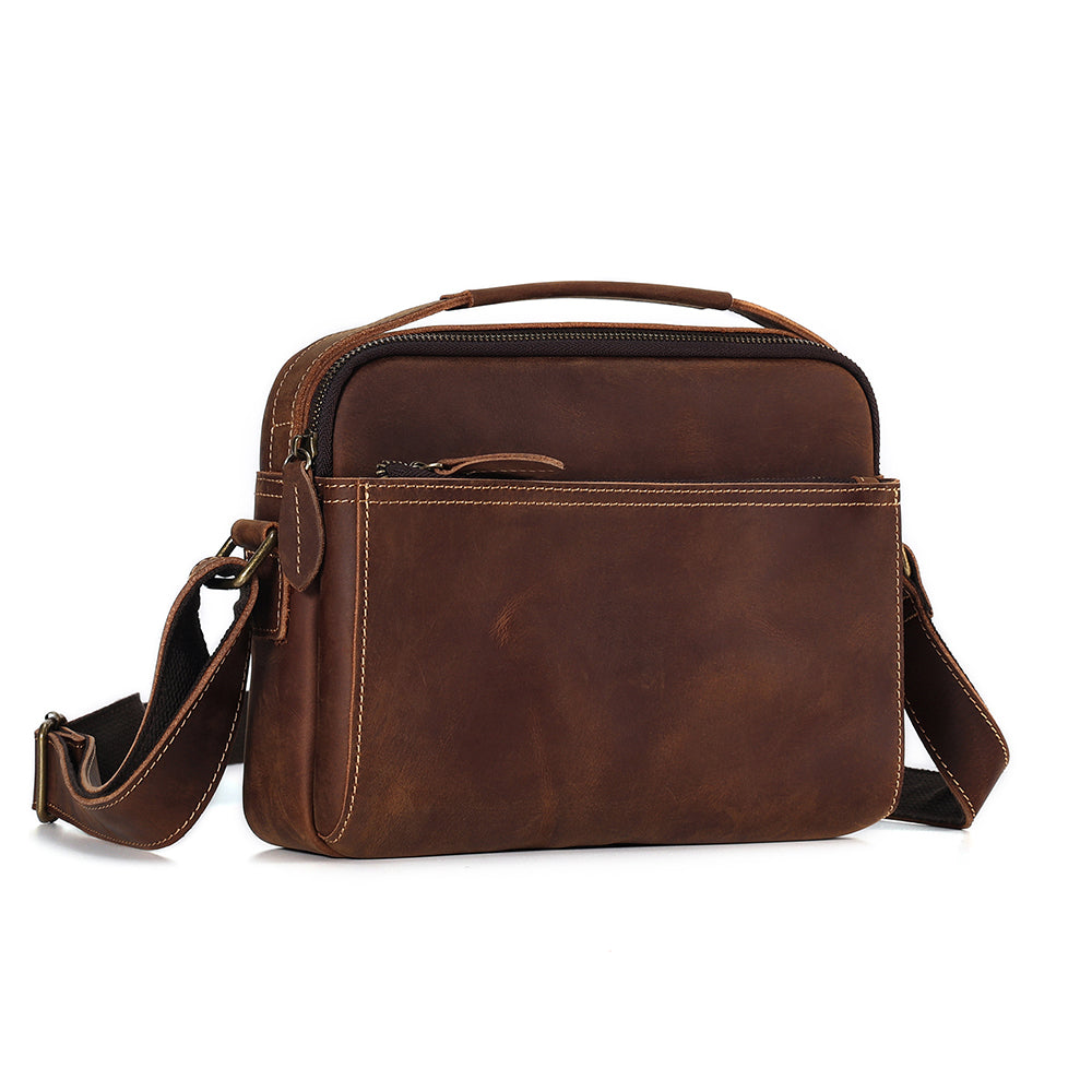 Soft Leather Crossbody Purse Bag - Lightweight