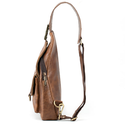 Brown Leather Crossbody Bag for Women