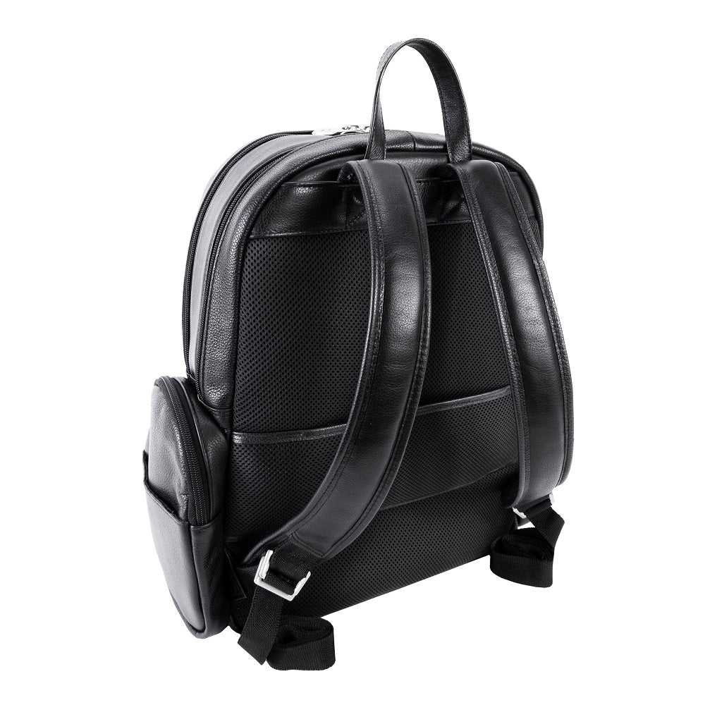 The Cumberland Leather Laptop Backpack Black