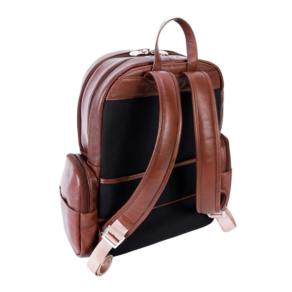 The Cumberland Leather Laptop Backpack Brown