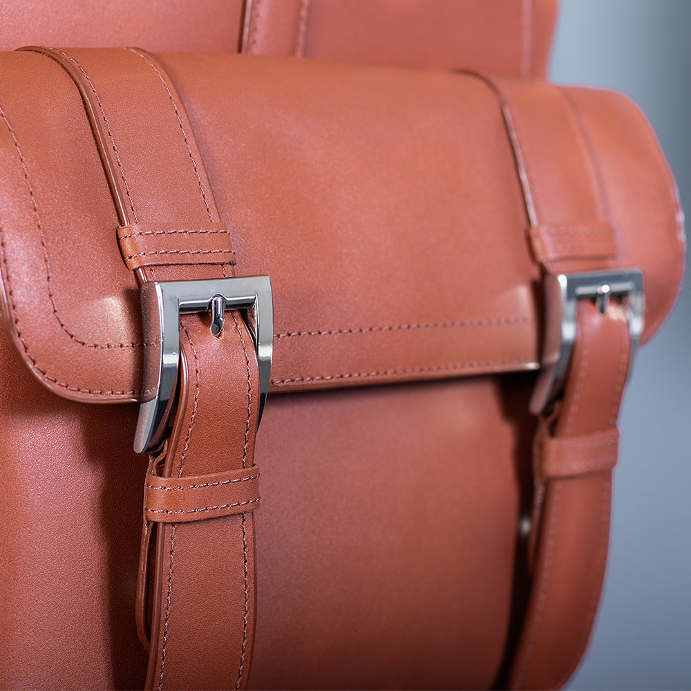 The Hagen | Leather Drawstring Laptop Backpack for 15 Inch Laptops