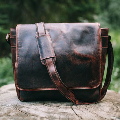 18 Inch Leather Laptop Bag
