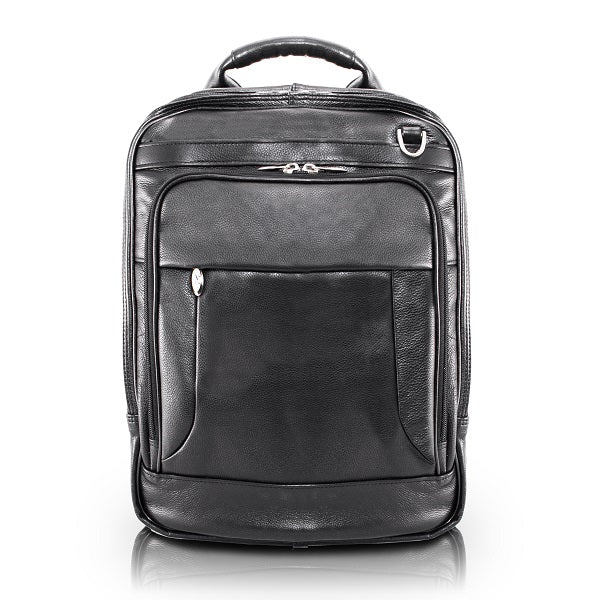 Small leather laptop backpack Clearance