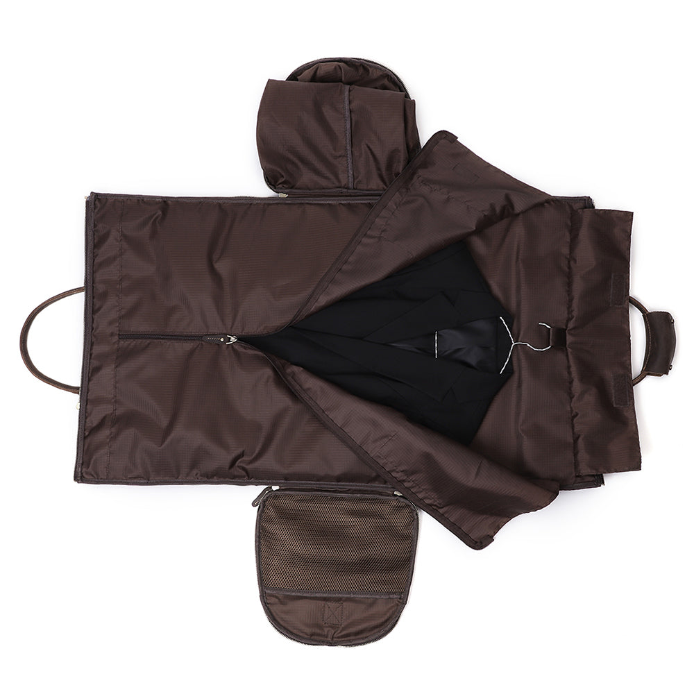The Liscio | Men's Dark Brown Leather Duffle Travel Weekend Bag