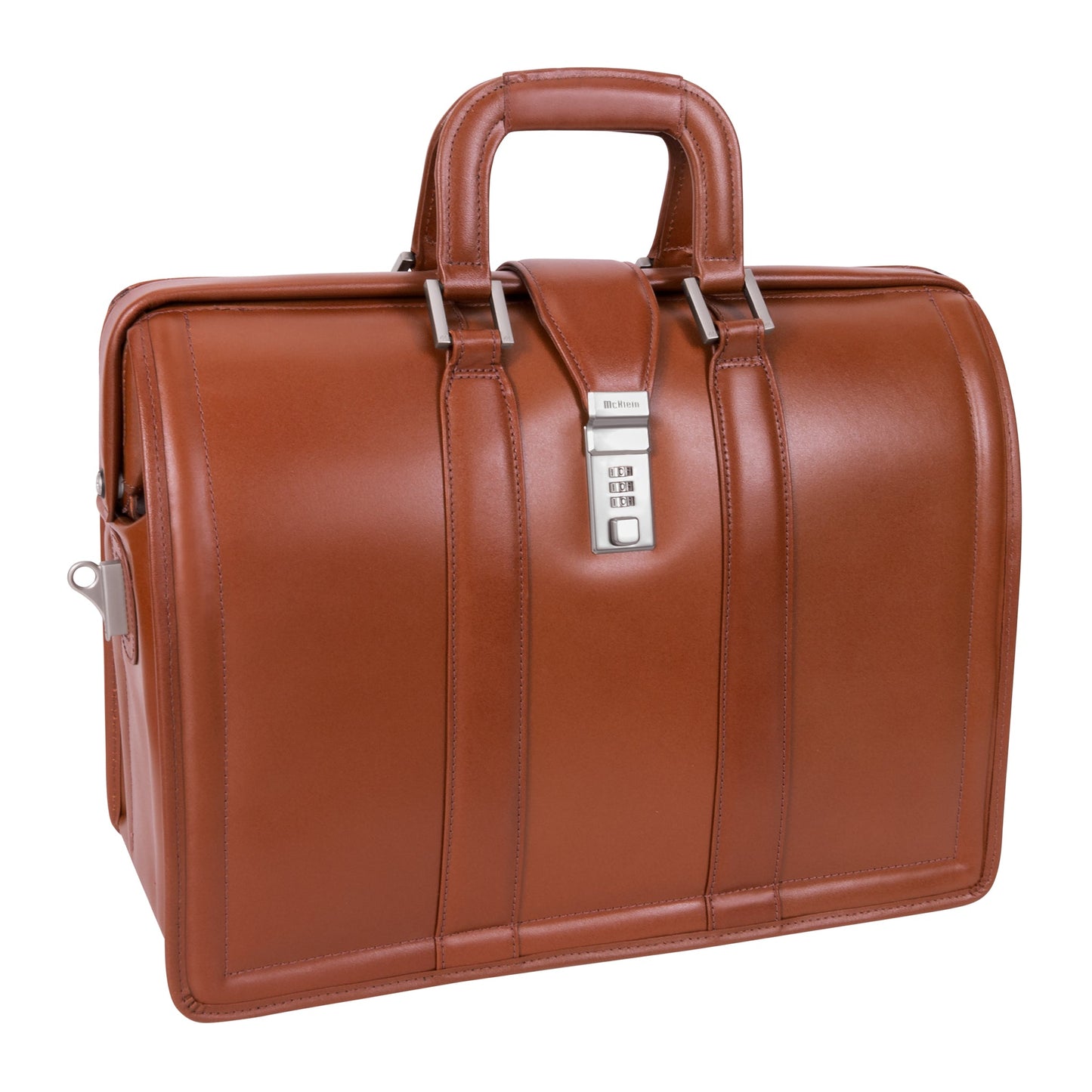 Leather Briefcase with Combination Lock