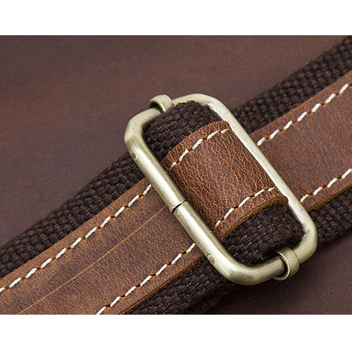 Leather Laptop Messenger Bag for Men - Vintage Shoulder Satchel