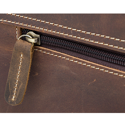 Leather Laptop Messenger Bag for Men - Vintage Shoulder Satchel