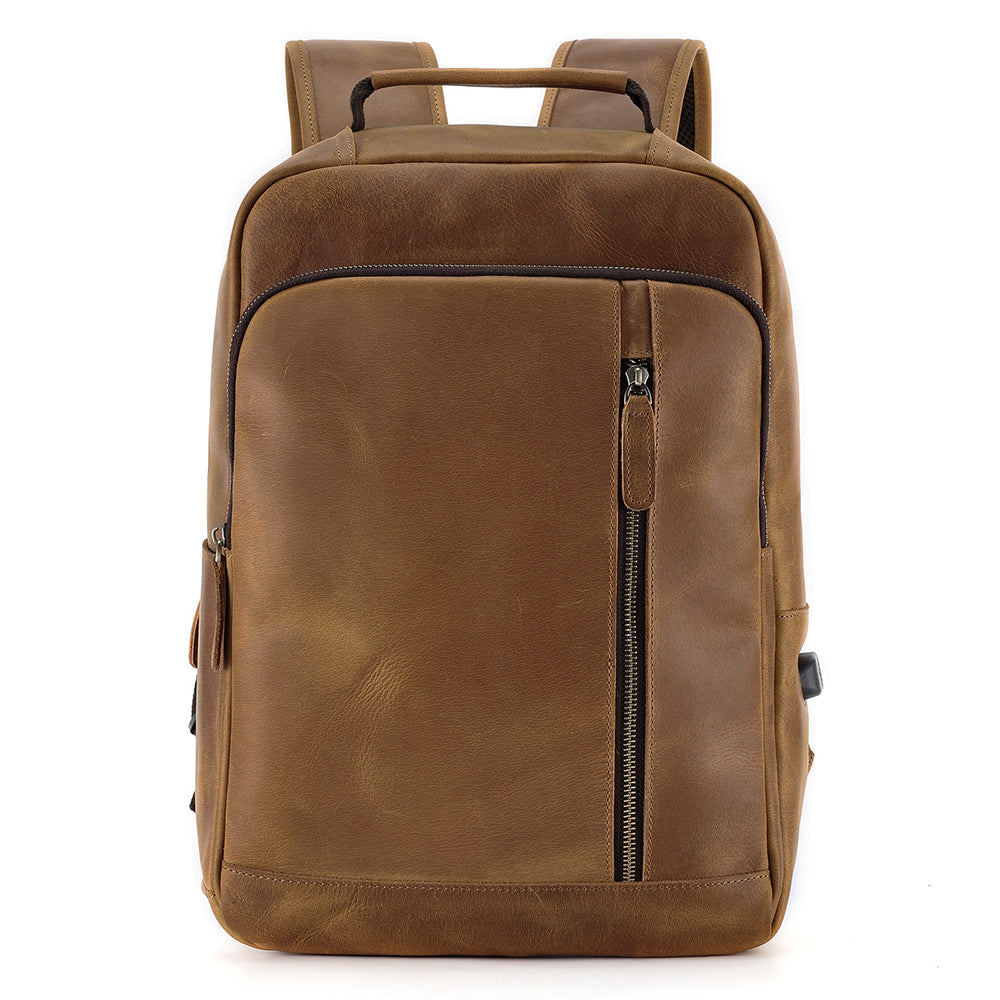 Leather Backpack for 15 Inch Laptops - Unisex Travel Bookbag – The Real  Leather Company