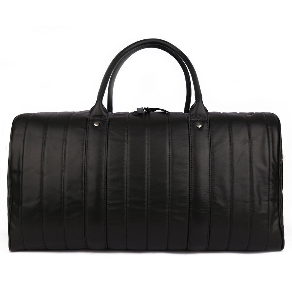 Mens black best sale leather holdall