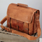 Men's Leather Laptop Messenger Bag Briefcase - Full Grain Leather