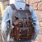 the wax leather backpack
