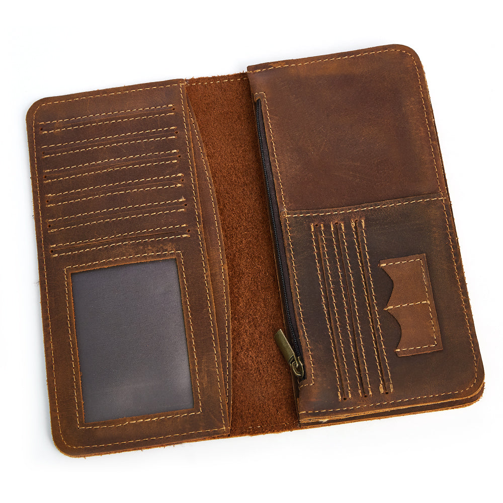 the long wallet brown