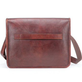Leather Messenger Bag For 15 Inch Laptops For Men - Satchel – The Real ...