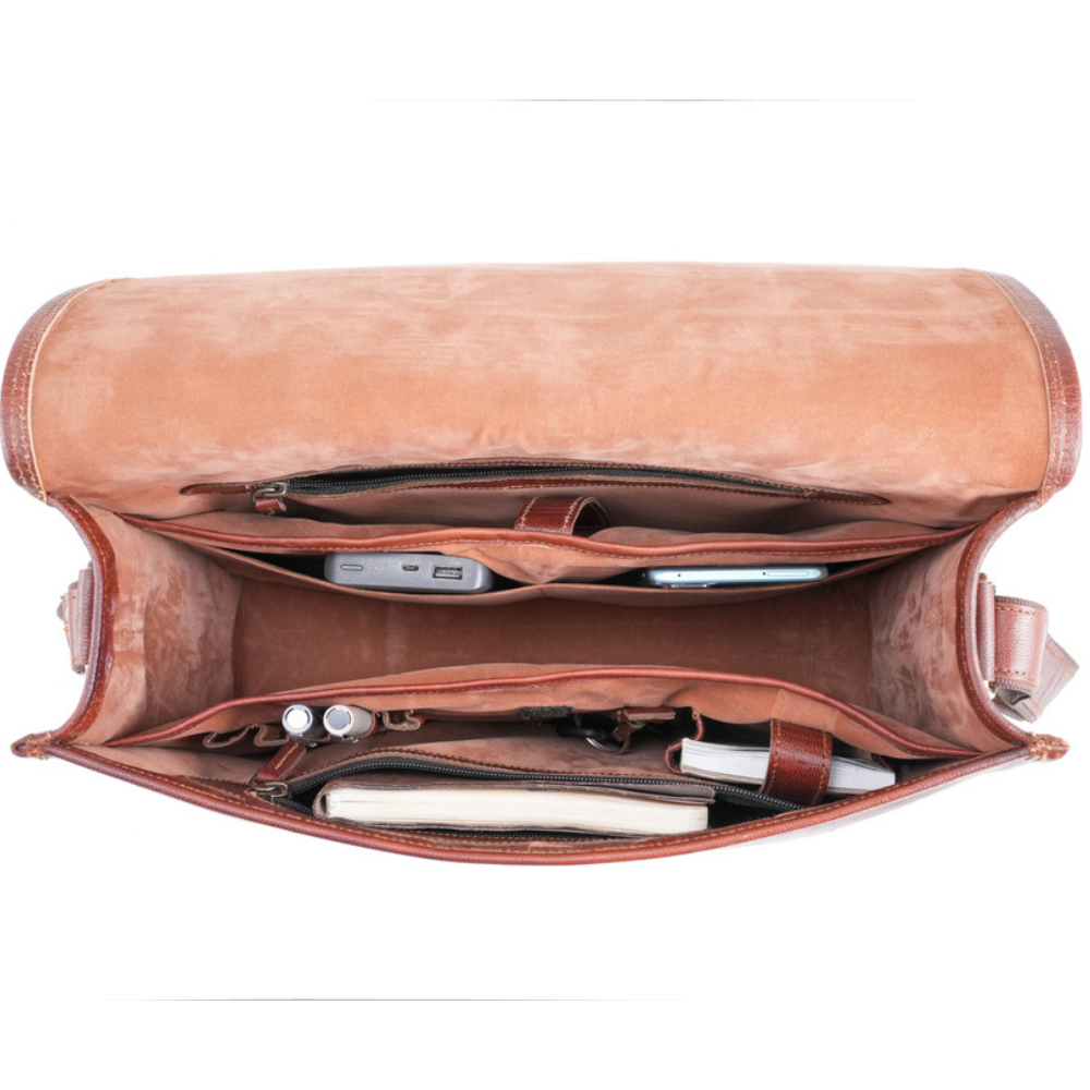 Buy Brown Royale 02 Satchel Bag Online - Hidesign