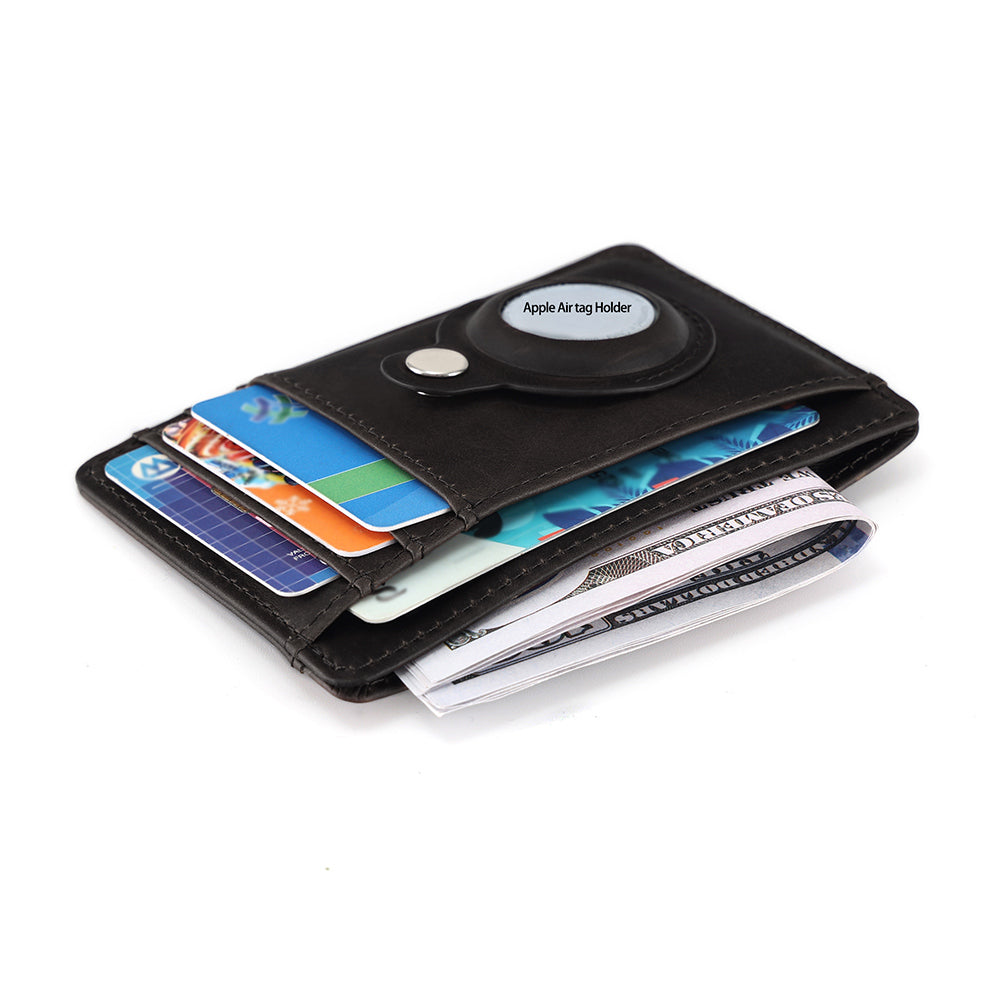 The Money Clip Men's Leather Wallet - Magnetic Money Holder