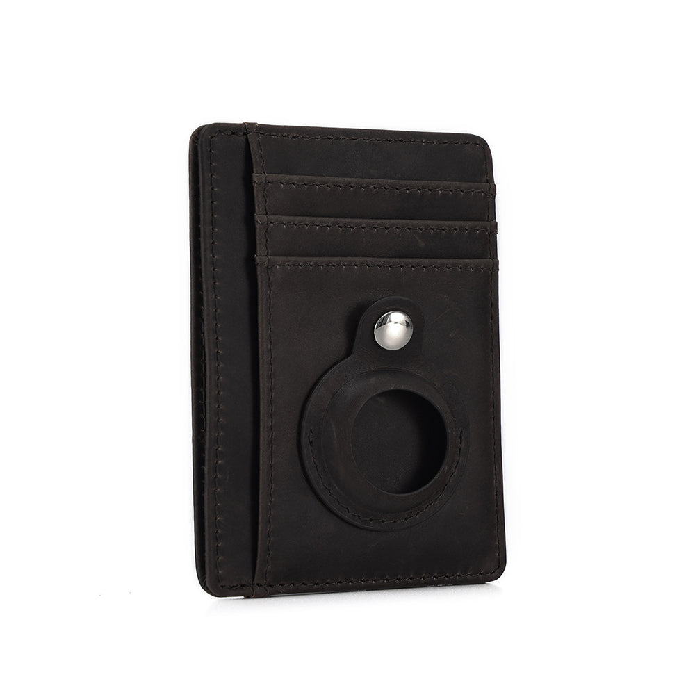 The Money Clip Men's Leather Wallet - Magnetic Money Holder