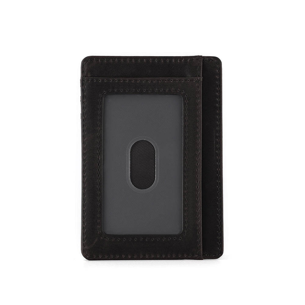 The Money Clip Men's Leather Wallet - Magnetic Money Holder