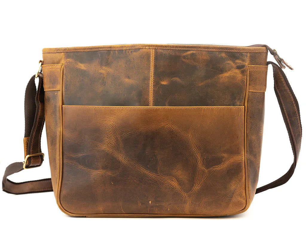 Distressed leather laptop bag hotsell