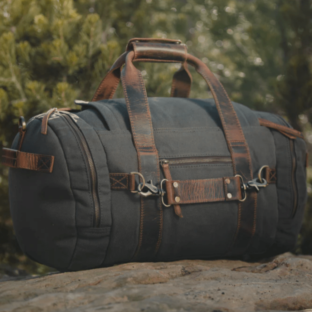 The Lliamna | Men's Classic Leather Duffel Bag