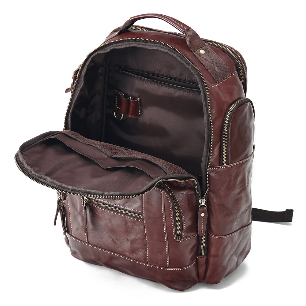 Frye mens leather clearance backpack