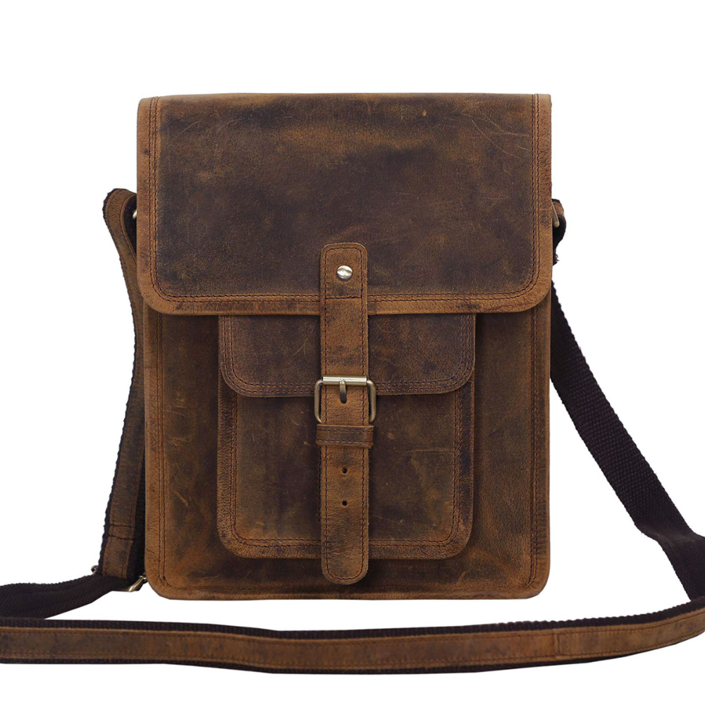 The Adesso | Leather Satchel Messenger Bag – The Real Leather Company