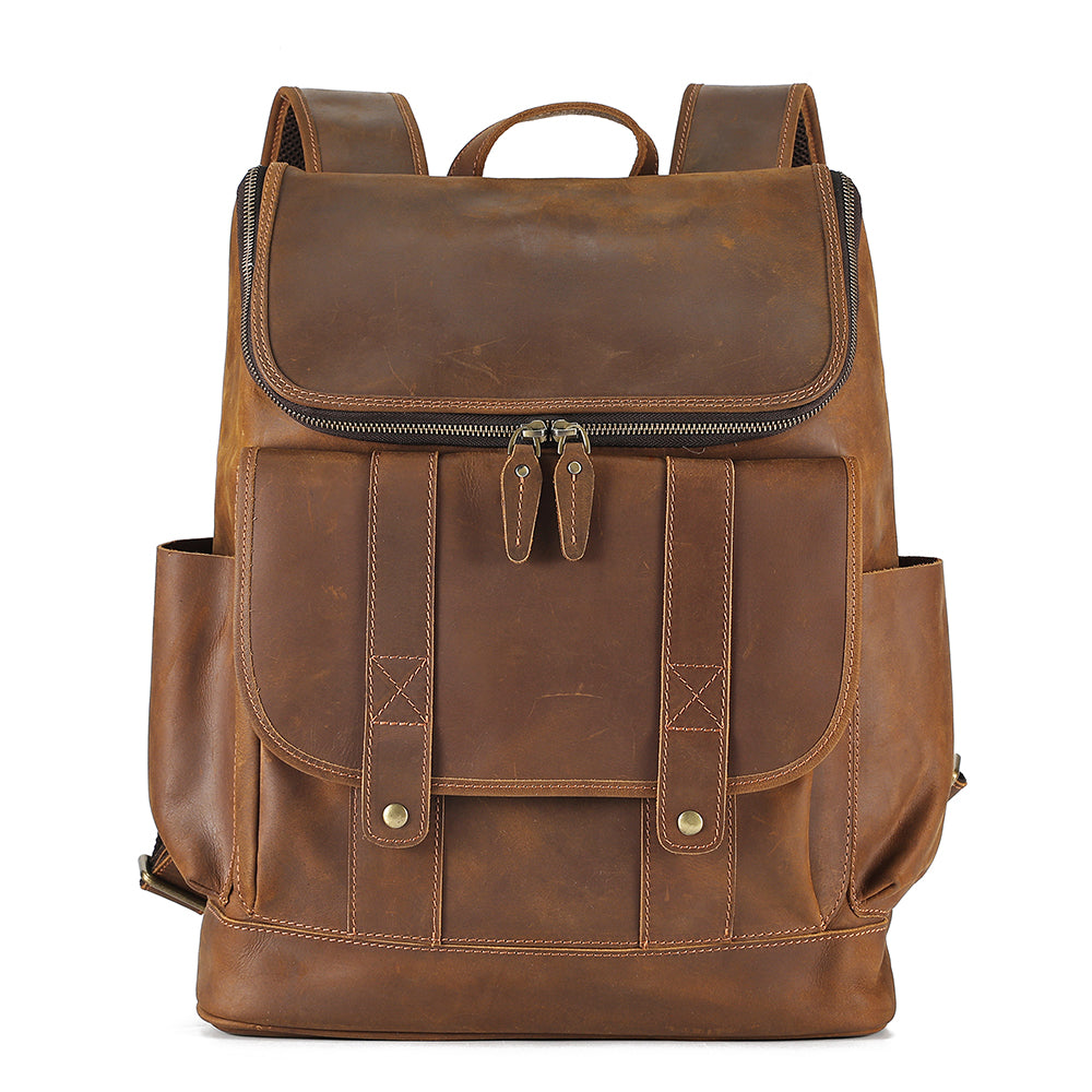 The Aureus | Classic Leather Backpack – The Real Leather Company