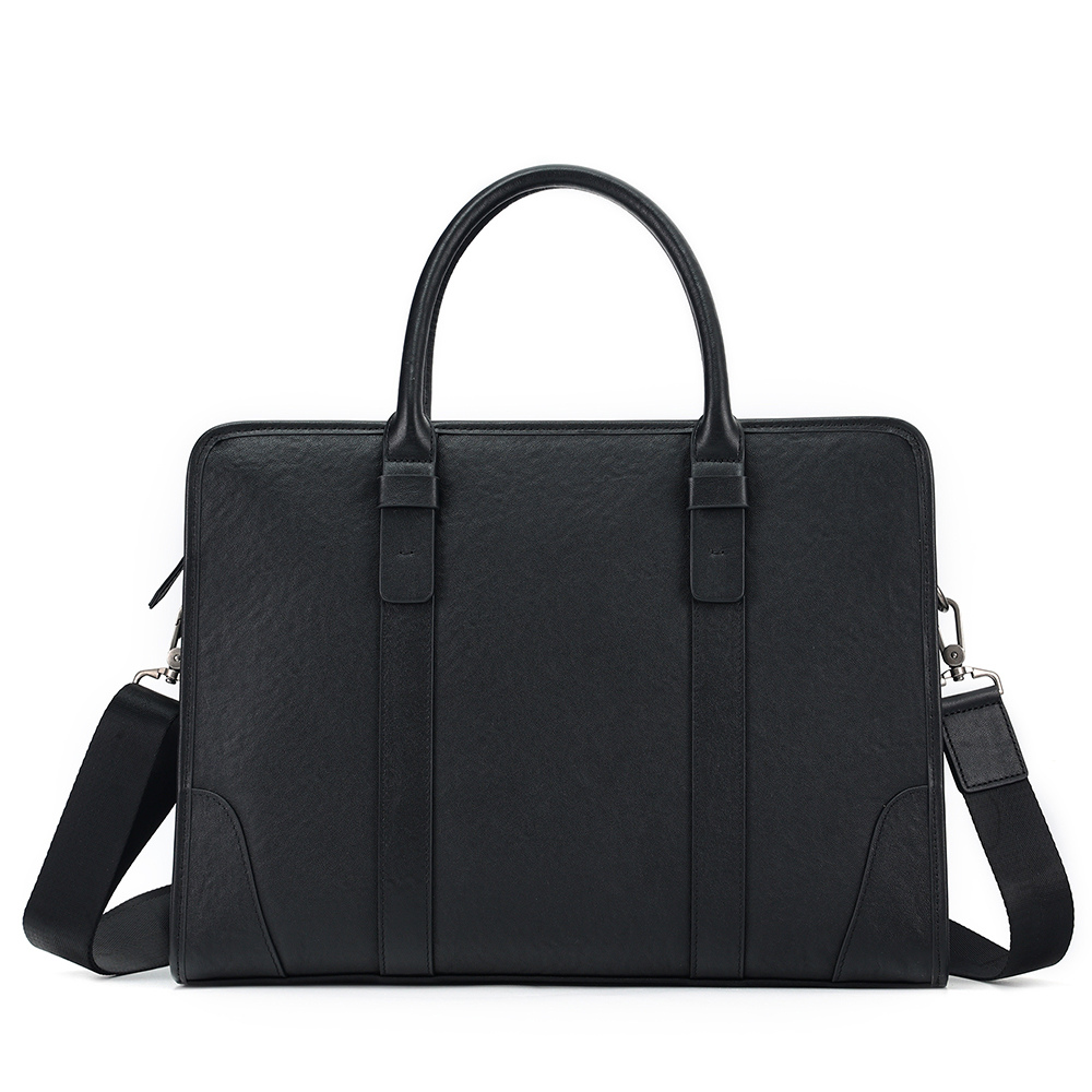 The Blake | Black Leather Briefcase for Men – The Real Leather Company