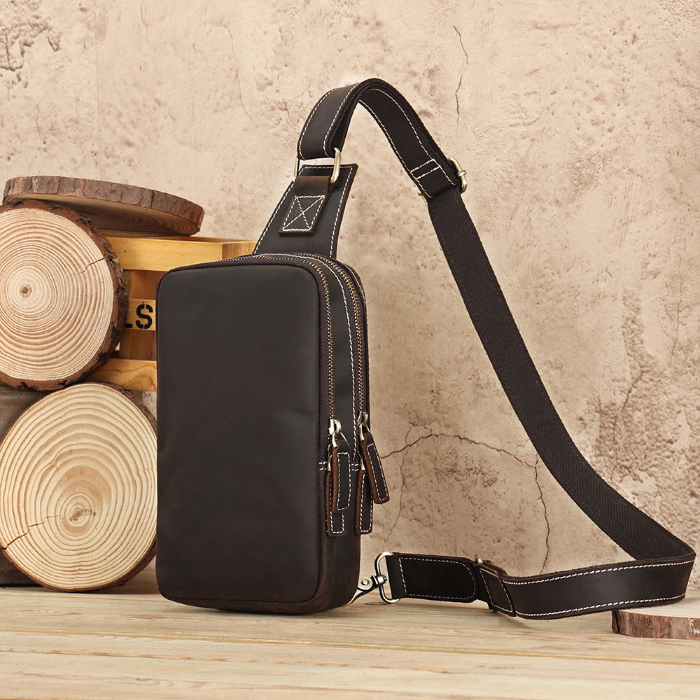 The Blaze | Vintage Leather Sling Bag