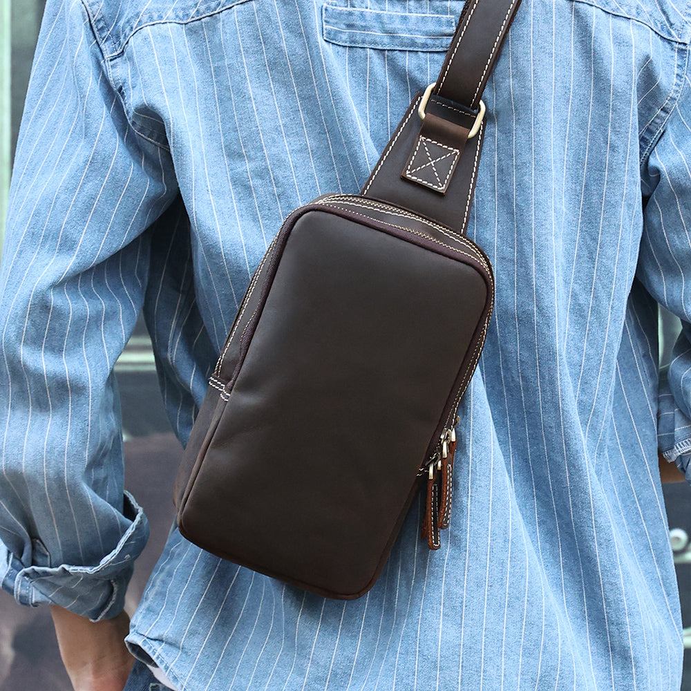 The Blaze | Vintage Leather Sling Bag