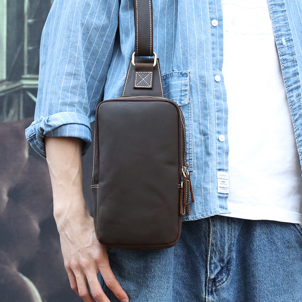 The Blaze | Vintage Leather Sling Bag