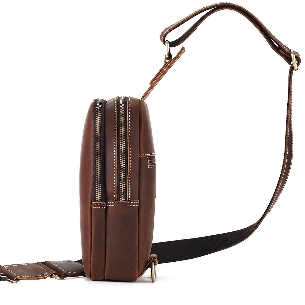 The Blaze | Vintage Leather Sling Bag