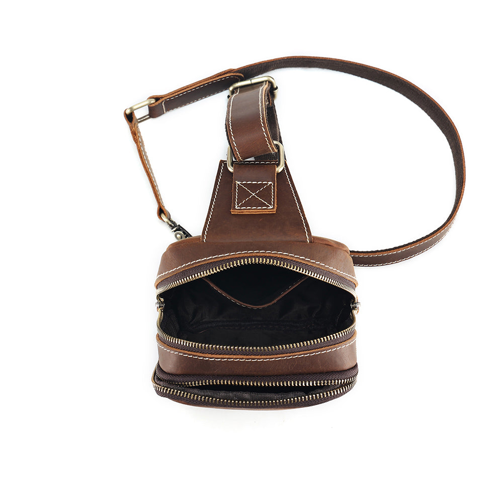 The Blaze | Vintage Leather Sling Bag