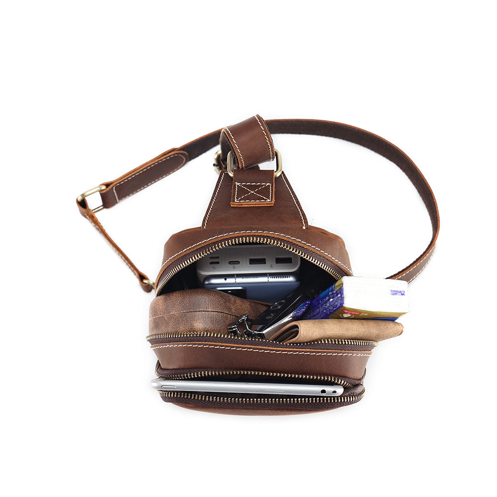 The Blaze | Vintage Leather Sling Bag