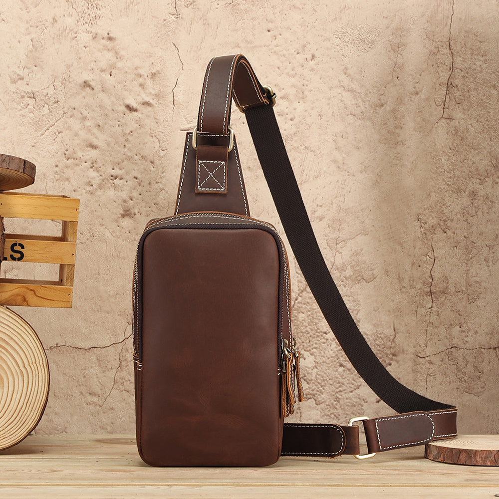 The Blaze | Vintage Leather Sling Bag