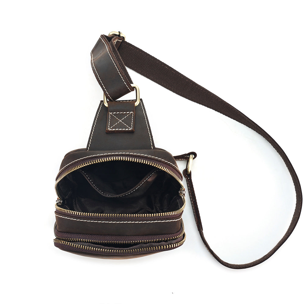 The Blaze | Vintage Leather Sling Bag