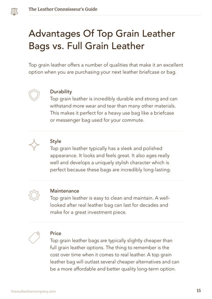 The Leather Connoisseur's Guide