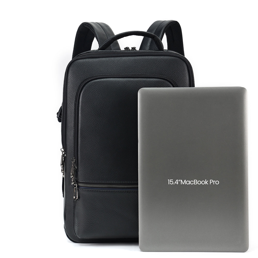 The Nyx | Top Grain Black Leather Bag for School & College – The