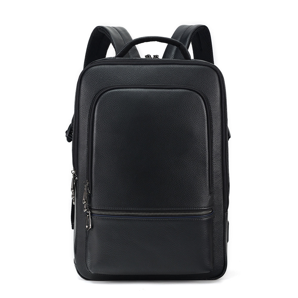 The Nyx | Top Grain Black Leather Bag for School & College – The Real ...