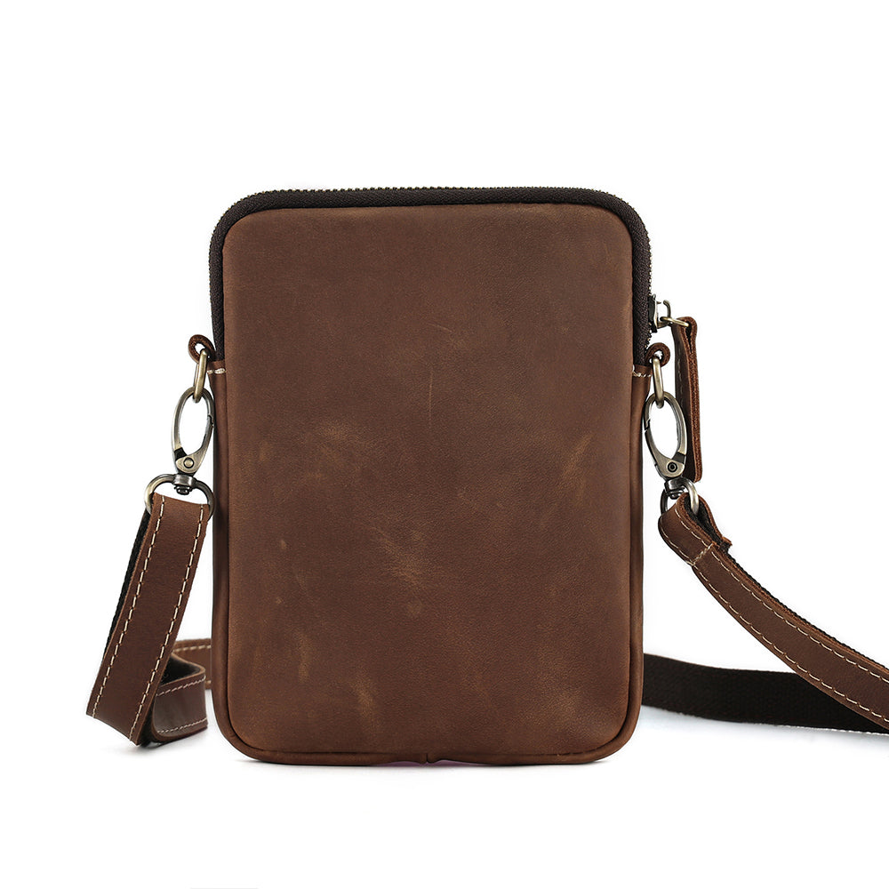 The Perenne | Classic Leather Crossbody Bag – The Real Leather Company