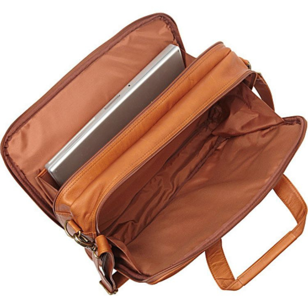 The Rivus | Leather Executive Laptop Briefcase