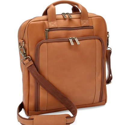 Leather Satchel Crossbody Laptop Bag