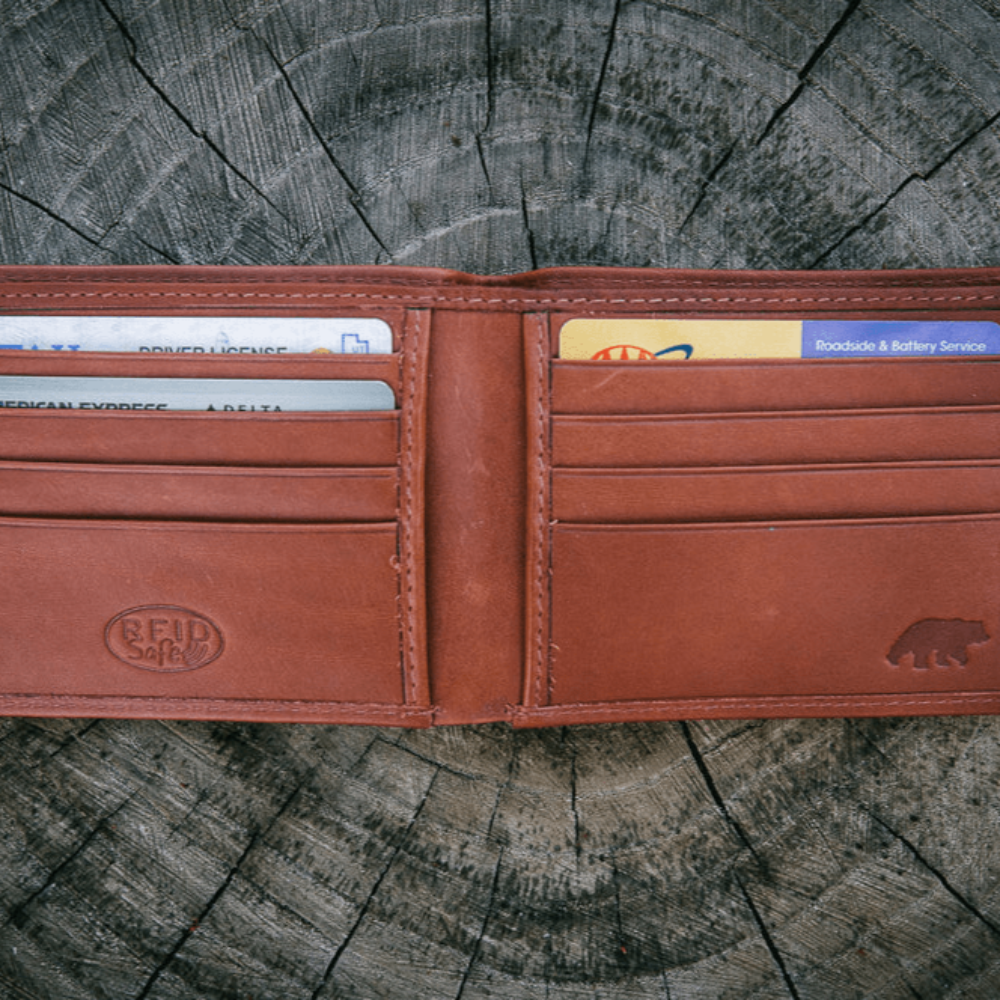 The Slim RFID Bifold | Top Grain RFID-blocking leather wallet