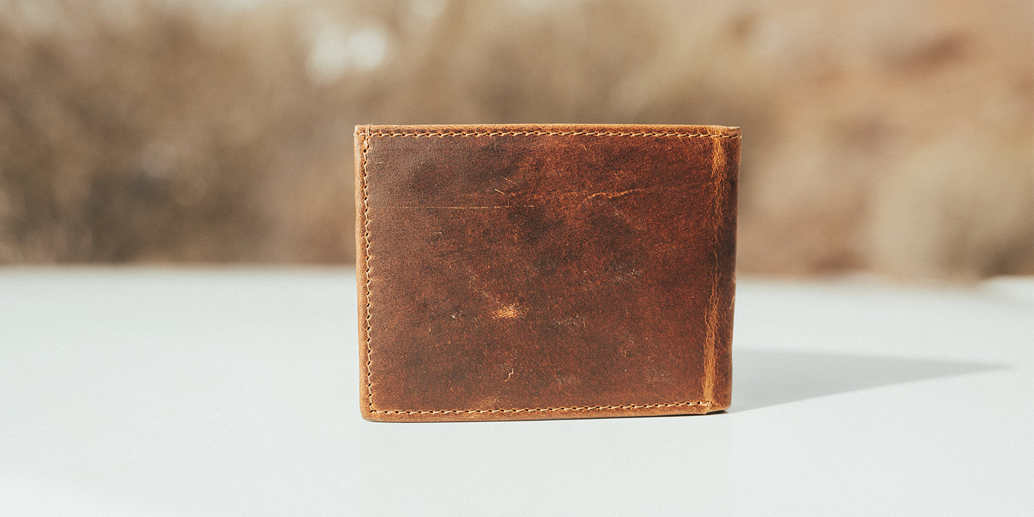 handmade leather wallet