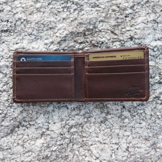 The Kaltag Bifold | Full Grain Brown Leather Wallet