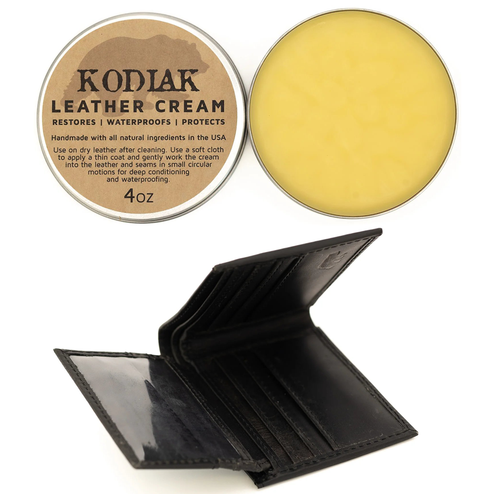 Leather Cream & Bifold Wallet Bundle