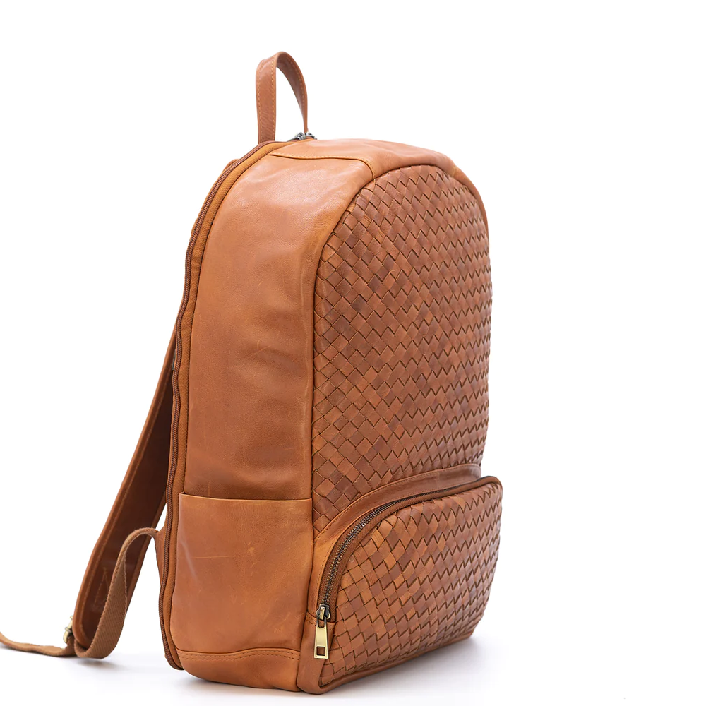 Trendy Womens Tan Leather Backpack Purse Designer Backpacks for Women