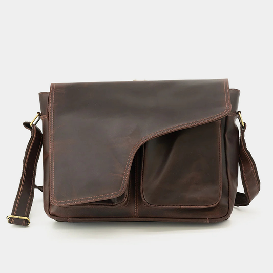 the buffalo leather messenger bag