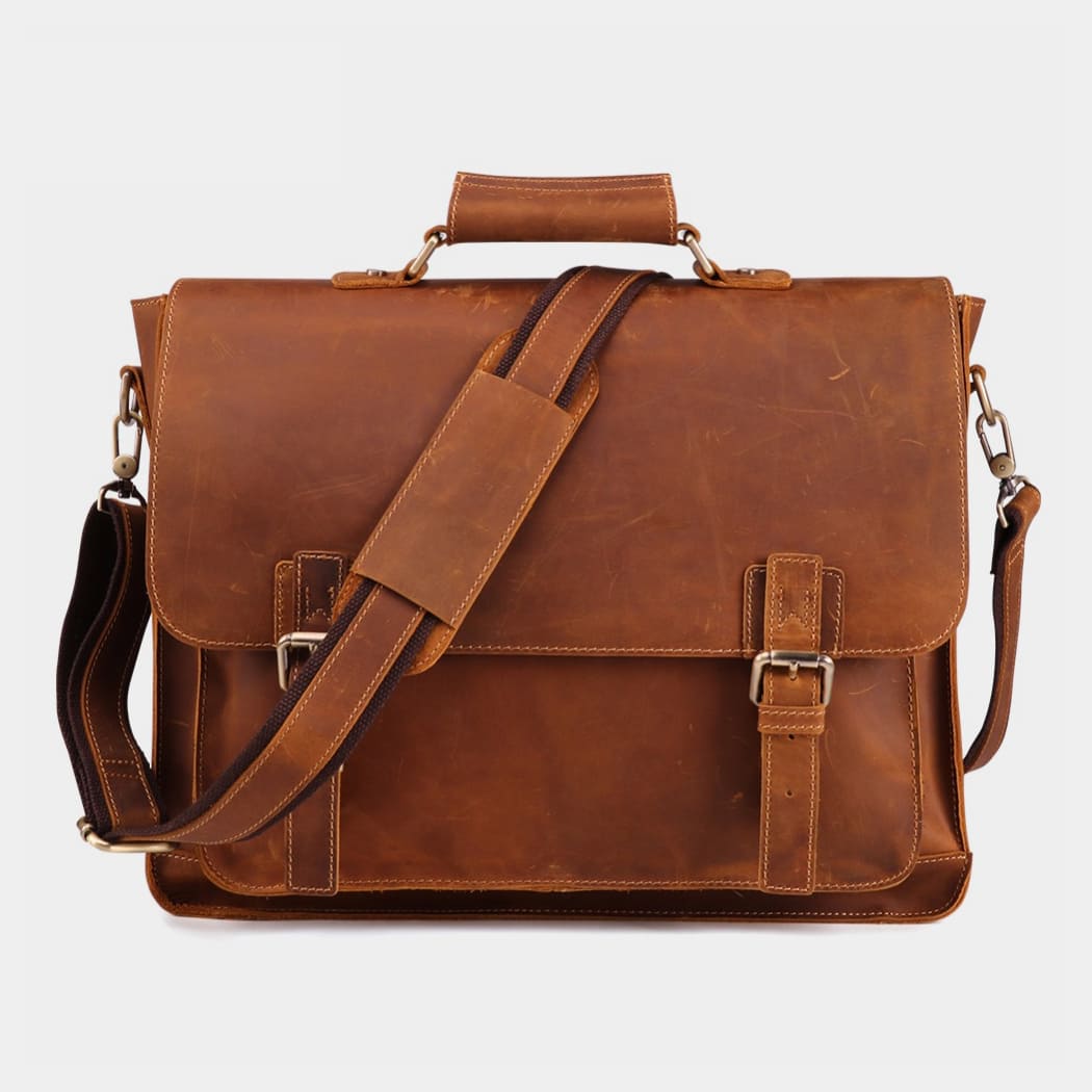 the daily leather messenger bag the real leather co